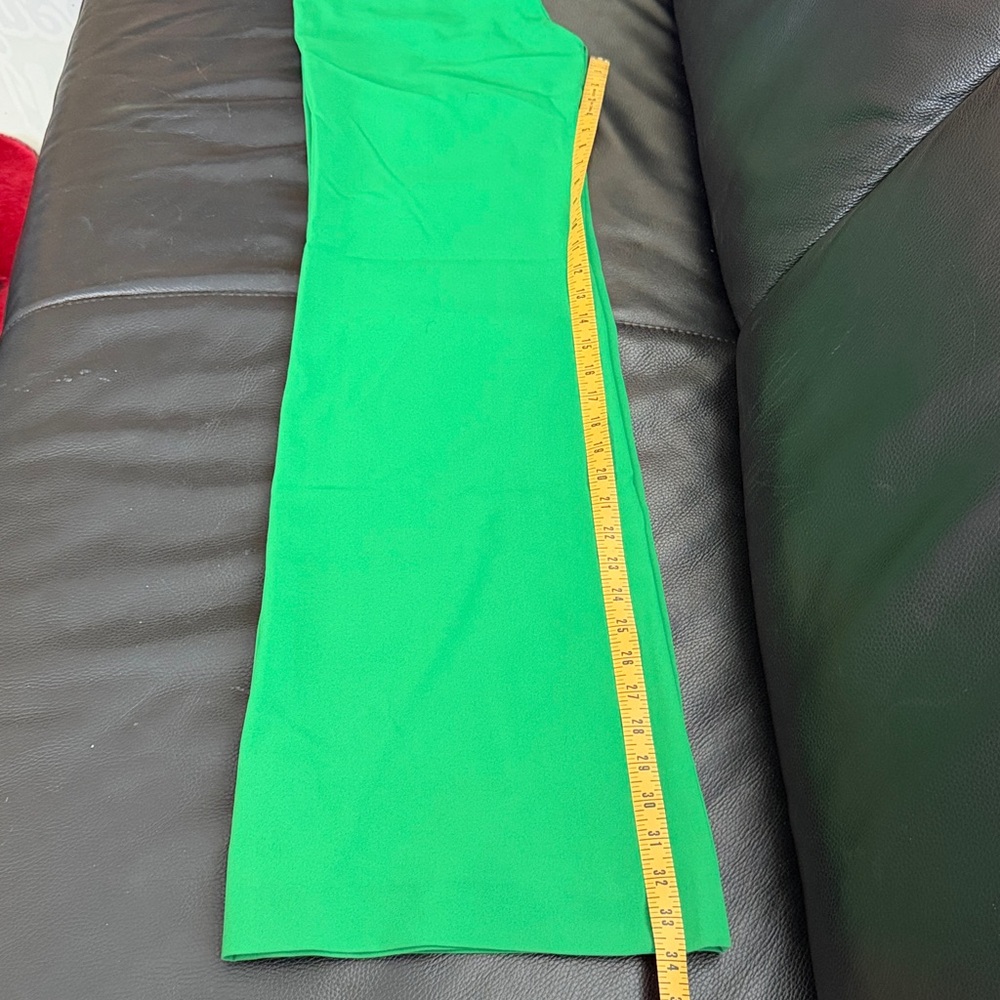 Alice & Olivia Dylan green juniper trouser pant - Picture 7 of 9
